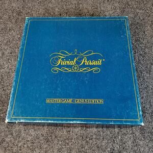 Trivial Pursuit Master Game Genus Edition 1981 Vintage Board Game Retro Classic